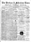Dereham and Fakenham Times Saturday 19 October 1889 Page 1