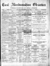 Buchan Observer and East Aberdeenshire Advertiser Thursday 30 January 1890 Page 1