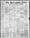 Horncastle News Saturday 05 December 1891 Page 1