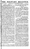 Military Register Wednesday 14 September 1814 Page 1