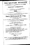 Military Register Wednesday 03 January 1816 Page 1
