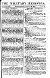 Military Register Wednesday 24 January 1816 Page 1