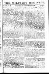 Military Register Wednesday 20 November 1816 Page 1