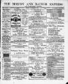 Brecon and Radnor Express and Carmarthen Gazette Friday 29 November 1889 Page 1