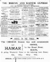 Brecon and Radnor Express and Carmarthen Gazette Thursday 12 August 1897 Page 1