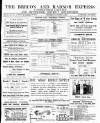 Brecon and Radnor Express and Carmarthen Gazette Thursday 18 November 1897 Page 1