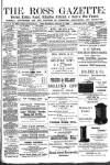 Ross Gazette Thursday 21 January 1886 Page 1