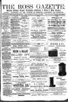 Ross Gazette Thursday 28 January 1886 Page 1