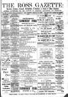 Ross Gazette Thursday 25 February 1886 Page 1