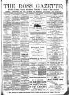 Ross Gazette Thursday 12 August 1886 Page 1