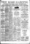 Ross Gazette Thursday 21 March 1889 Page 1