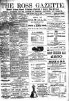 Ross Gazette Thursday 16 May 1889 Page 1