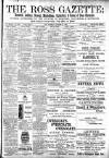 Ross Gazette Thursday 29 November 1900 Page 1