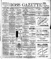 Ross Gazette Thursday 26 October 1911 Page 1