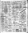 Ross Gazette Thursday 31 July 1913 Page 1