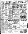 Ross Gazette Thursday 14 August 1913 Page 1