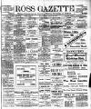 Ross Gazette Thursday 21 August 1913 Page 1