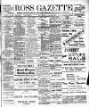 Ross Gazette Thursday 28 August 1913 Page 1