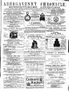 Abergavenny Chronicle Friday 11 November 1881 Page 1