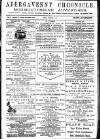 Abergavenny Chronicle Friday 09 December 1887 Page 1