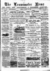 Leominster News and North West Herefordshire & Radnorshire Advertiser Friday 29 August 1884 Page 1