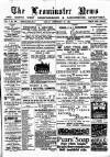 Leominster News and North West Herefordshire & Radnorshire Advertiser Friday 26 September 1884 Page 1