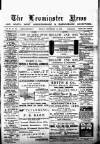 Leominster News and North West Herefordshire & Radnorshire Advertiser Friday 18 September 1885 Page 1