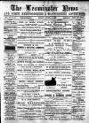 Leominster News and North West Herefordshire & Radnorshire Advertiser Friday 06 August 1886 Page 1