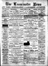 Leominster News and North West Herefordshire & Radnorshire Advertiser Friday 13 August 1886 Page 1