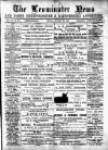 Leominster News and North West Herefordshire & Radnorshire Advertiser Friday 20 August 1886 Page 1