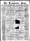 Leominster News and North West Herefordshire & Radnorshire Advertiser Friday 01 October 1886 Page 1