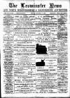 Leominster News and North West Herefordshire & Radnorshire Advertiser Friday 08 October 1886 Page 1