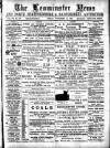Leominster News and North West Herefordshire & Radnorshire Advertiser Friday 19 November 1886 Page 1