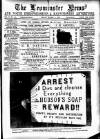 Leominster News and North West Herefordshire & Radnorshire Advertiser Friday 01 March 1889 Page 1