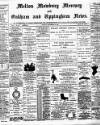 Melton Mowbray Mercury and Oakham and Uppingham News Thursday 27 September 1888 Page 1