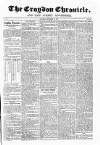 Croydon Chronicle and East Surrey Advertiser Saturday 15 September 1855 Page 1