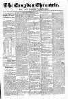 Croydon Chronicle and East Surrey Advertiser Saturday 10 November 1855 Page 1