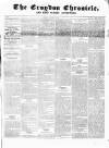Croydon Chronicle and East Surrey Advertiser Saturday 02 August 1856 Page 1