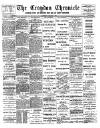 Croydon Chronicle and East Surrey Advertiser Saturday 14 January 1893 Page 1