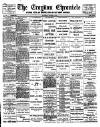 Croydon Chronicle and East Surrey Advertiser Saturday 12 August 1893 Page 1