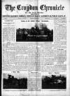 Croydon Chronicle and East Surrey Advertiser Saturday 21 May 1910 Page 1