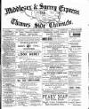 Middlesex & Surrey Express Saturday 10 December 1887 Page 1