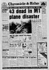 Northampton Chronicle and Echo Monday 09 January 1989 Page 1