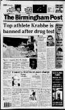 Birmingham Daily Post Saturday 08 February 1992 Page 1