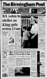 Birmingham Daily Post Tuesday 09 June 1992 Page 1