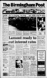 Birmingham Daily Post Saturday 04 July 1992 Page 1