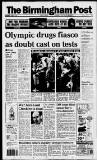Birmingham Daily Post Saturday 01 August 1992 Page 1