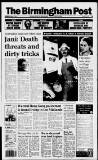 Birmingham Daily Post Thursday 06 August 1992 Page 1
