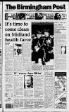 Birmingham Daily Post Saturday 12 September 1992 Page 1