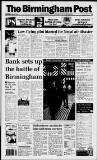 Birmingham Daily Post Wednesday 30 September 1992 Page 1